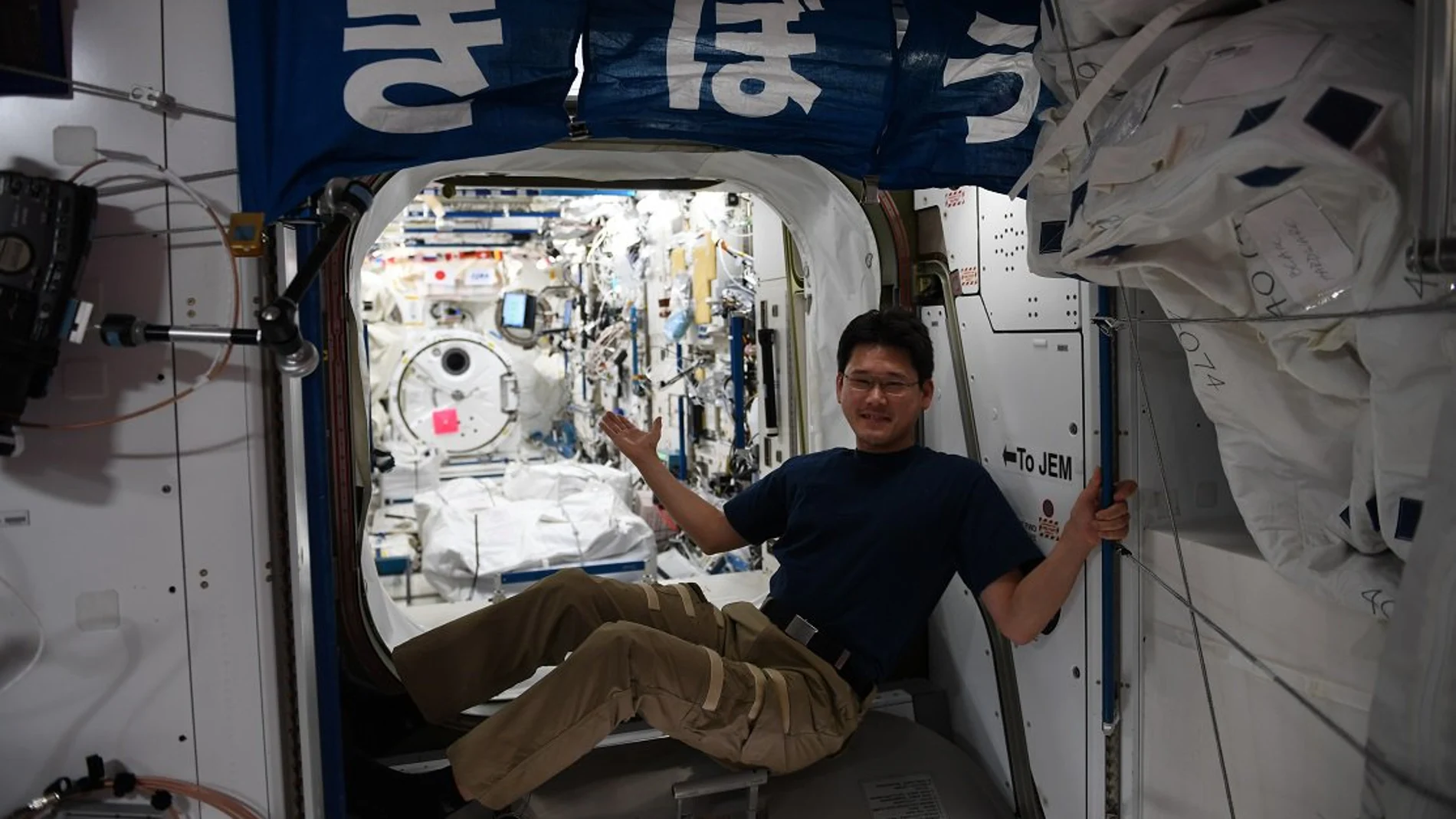 El astronauta japonés Norishige Kanai El astronauta japonés Norishige Kanai