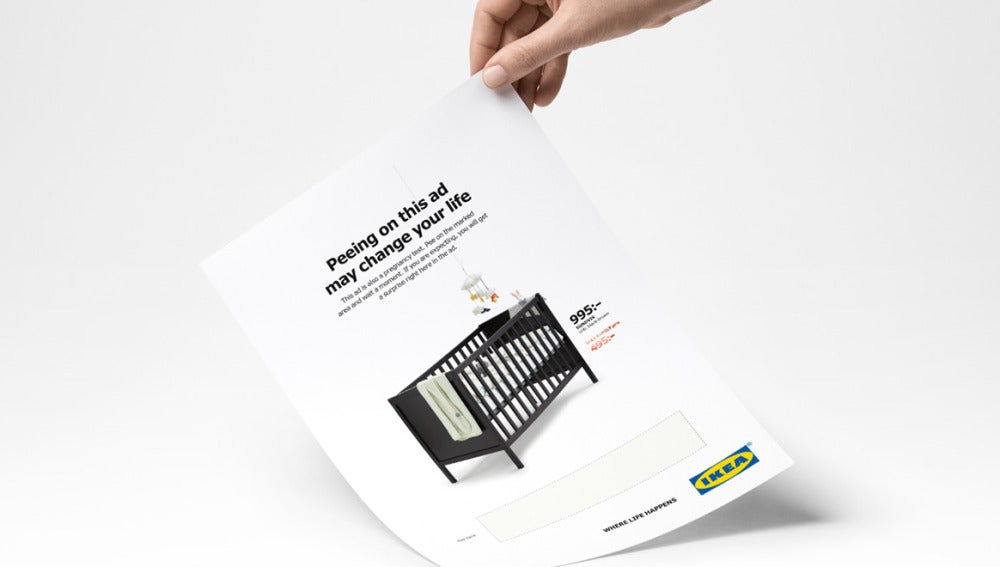 El anuncio de Ikea que incorpora un test de embarazo