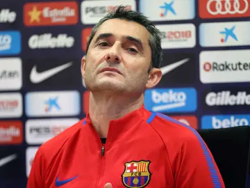 Ernesto Valverde, en rueda de prensa Ernesto Valverde, en rueda de prensa