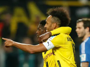 Dembele y Aubameyang, en el Borussia Dortmund Dembele y Aubameyang, en el Borussia Dortmund