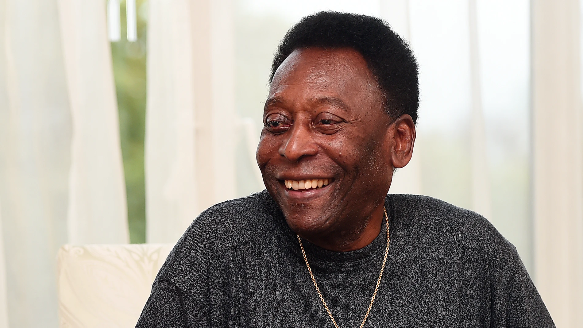 Pelé, durante un acto Pelé, durante un acto