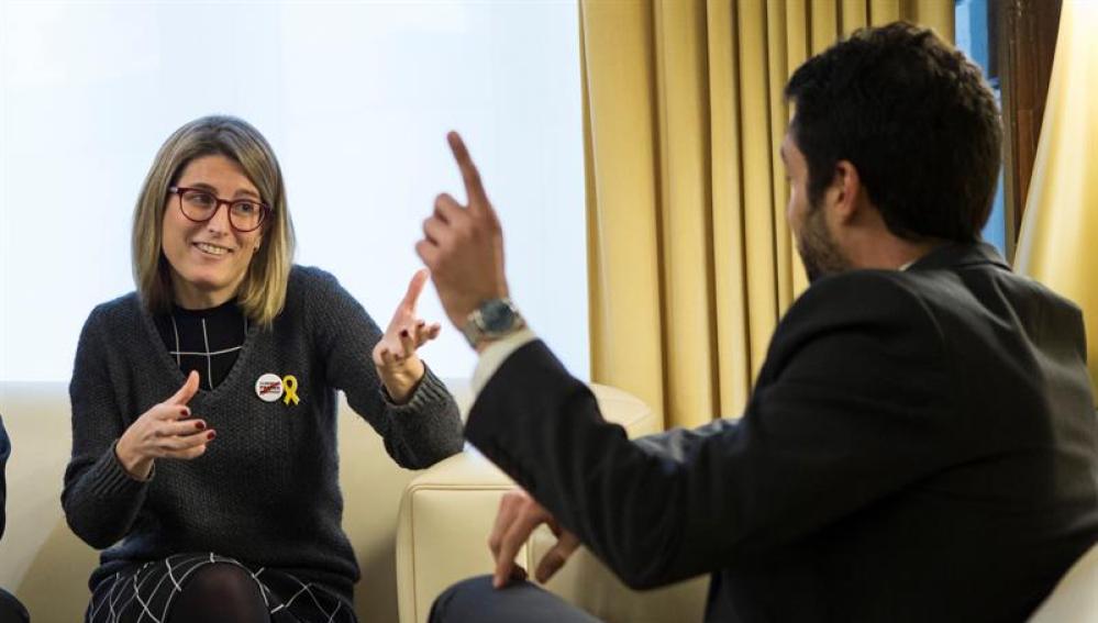Elsa Artadi se reúne con Roger Torrent