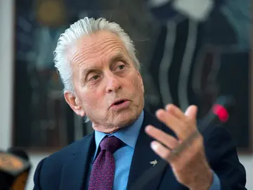 Michael Douglas, actor estadounidense y mensajero de la paz para las Naciones Unidas Michael Douglas, actor estadounidense y mensajero de la paz para las Naciones Unidas