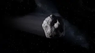 Imagen de un asteroide Imagen de un asteroide