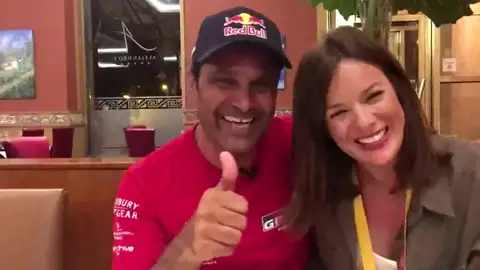 Al-Attiyah, con Mercedes Martín: "Espero no tener que volver a Bolivia, es una locura" Al-Attiyah, con Mercedes Martín: "Espero no tener que volver a Bolivia, es una locura"