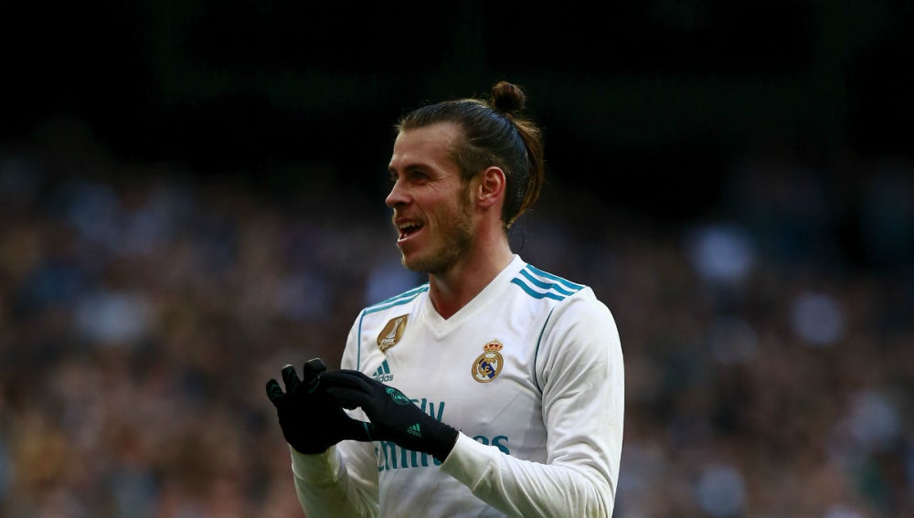 Bale celebra un gol con el Real Madrid