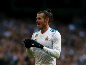 Bale celebra un gol con el Real Madrid