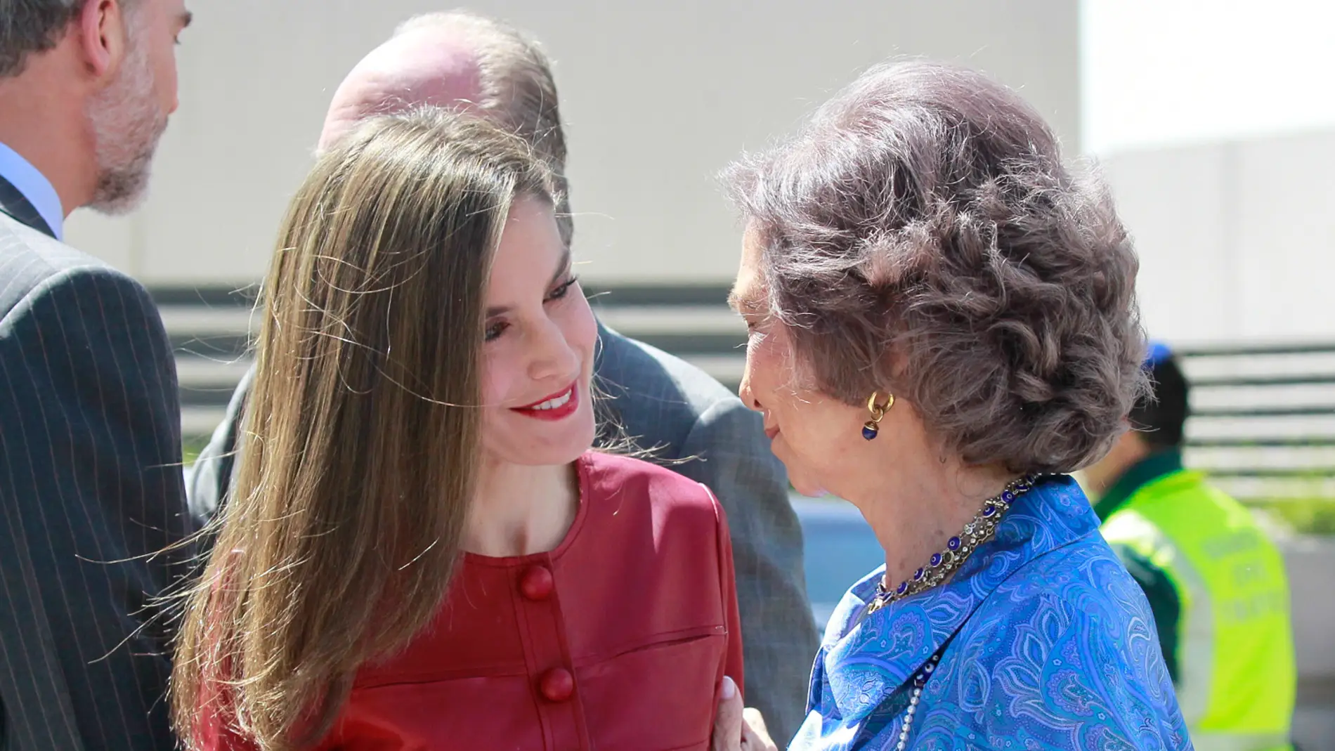 La reina Letizia junto a doña Sofía