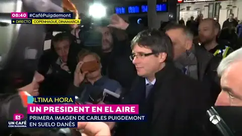 Carles Puigdemont en el aeropuerto de Copenhague Carles Puigdemont en el aeropuerto de Copenhague