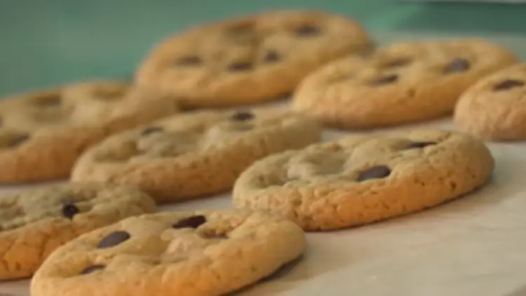 Masa cruda de las galletas