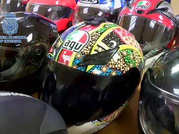 Detenido un ladrón de cascos y complementos de moto en Madrid Detenido un ladrón de cascos y complementos de moto en Madrid