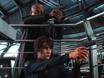 Nick Fury y Maria Hill de Marvel Nick Fury y Maria Hill de Marvel