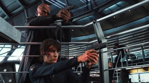 Nick Fury y Maria Hill de Marvel