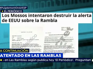 Los Mossos d'Esquadra intentaron quemar la alerta de EEUU sobre el aviso de atentado de Barcelona Los Mossos d'Esquadra intentaron quemar la alerta de EEUU sobre el aviso de atentado de Barcelona