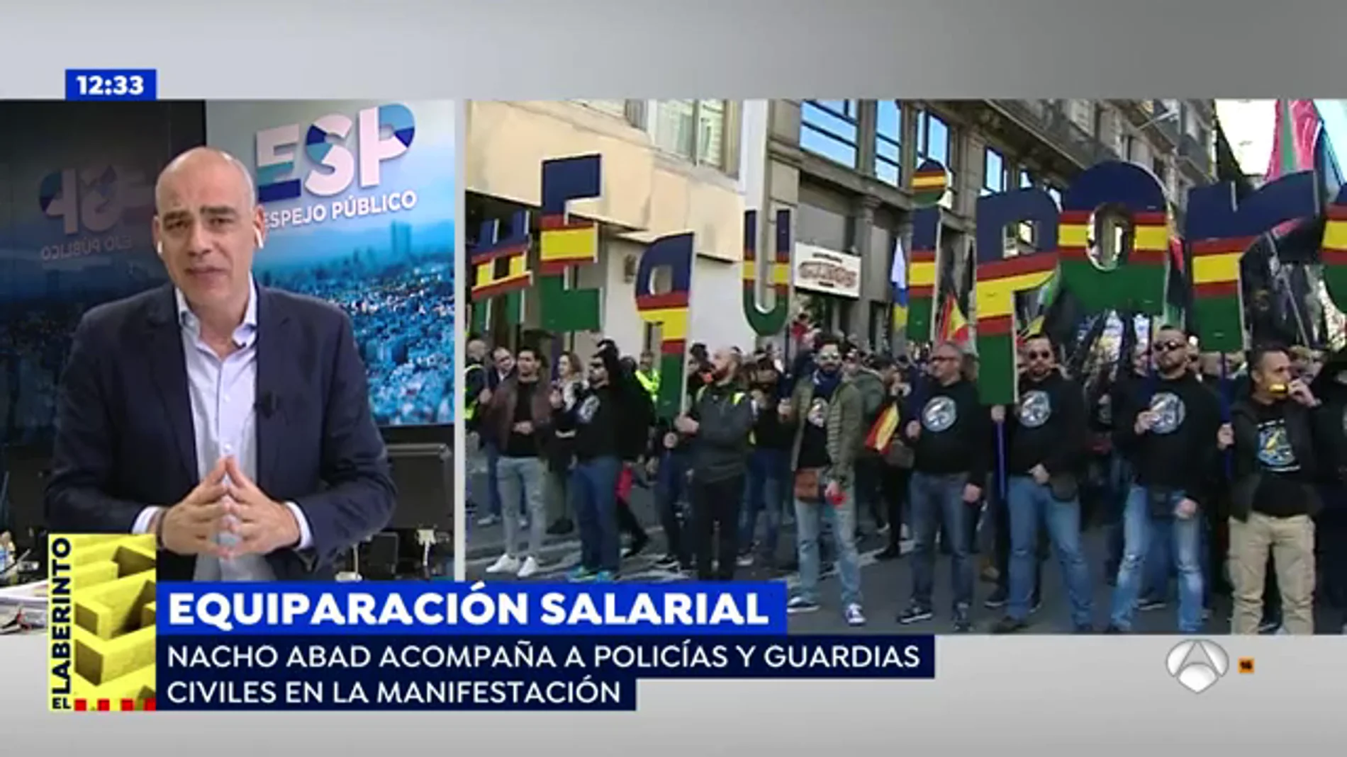 'Espejo Público' vive el ambiente reivindicativo en la manifestación por la equiparación salarial en Barcelona