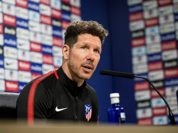 Simeone, en rueda de prensa Simeone, en rueda de prensa
