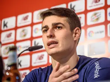 Kepa Arrizabalaga, en rueda de prensa Kepa Arrizabalaga, en rueda de prensa