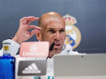 Zinedine Zidane, en rueda de prensa Zinedine Zidane, en rueda de prensa