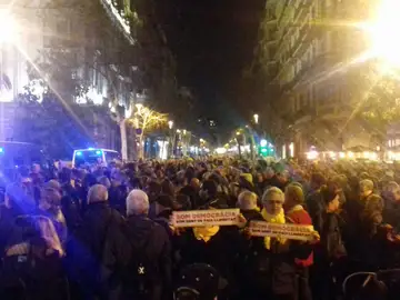 Concentración por los 'Jordis' en Barcelona Concentración por los 'Jordis' en Barcelona
