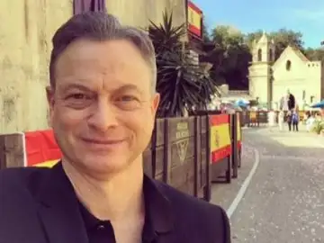 Gary Sinise durante el rodaje de la serie Gary Sinise durante el rodaje de la serie