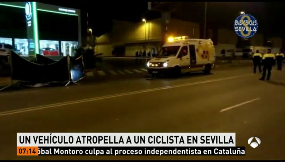 Muere en Sevilla un ciclista atropellado por un conductor, que ha dado positivo en alcohol