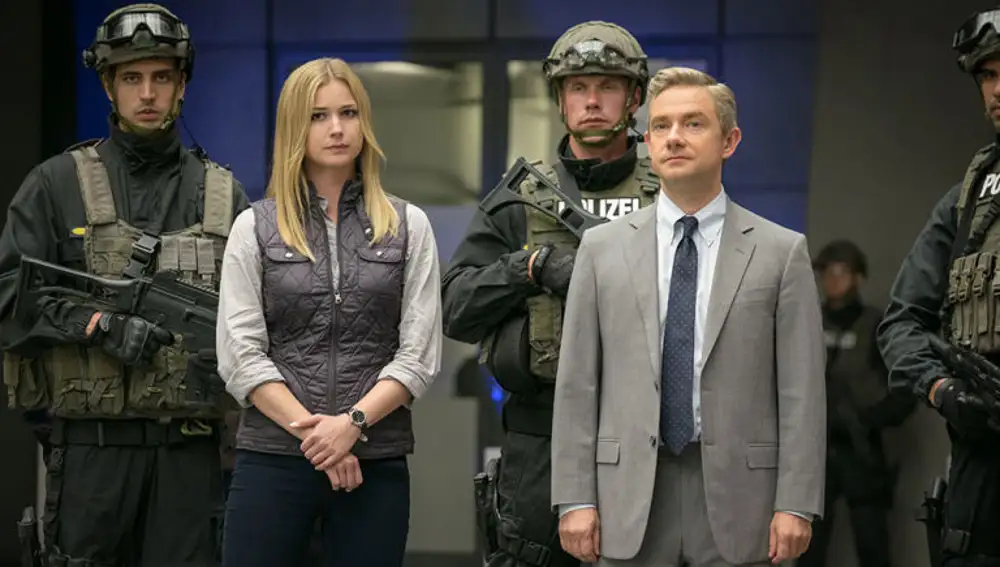 Martin Freeman como Everest K Ross en 'Black Panther' Martin Freeman como Everest K Ross en 'Black Panther'