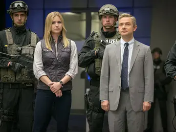 Martin Freeman como Everest K Ross en 'Black Panther' Martin Freeman como Everest K Ross en 'Black Panther'