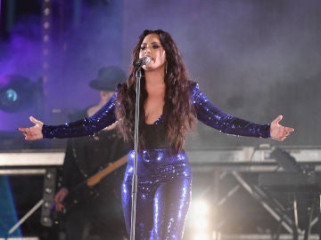 Demi Lovato durante un concierto en Miami, Florida