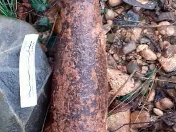 Proyectil de la Guerra Civil hallado en Tarragona Proyectil de la Guerra Civil hallado en Tarragona