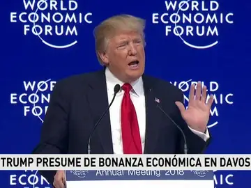Trump en su discurso en Davos Trump en su discurso en Davos