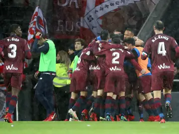 El Eibar celebra un gol El Eibar celebra un gol
