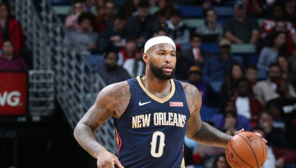 DeMarcus Cousins, en un partido con los Pelicans