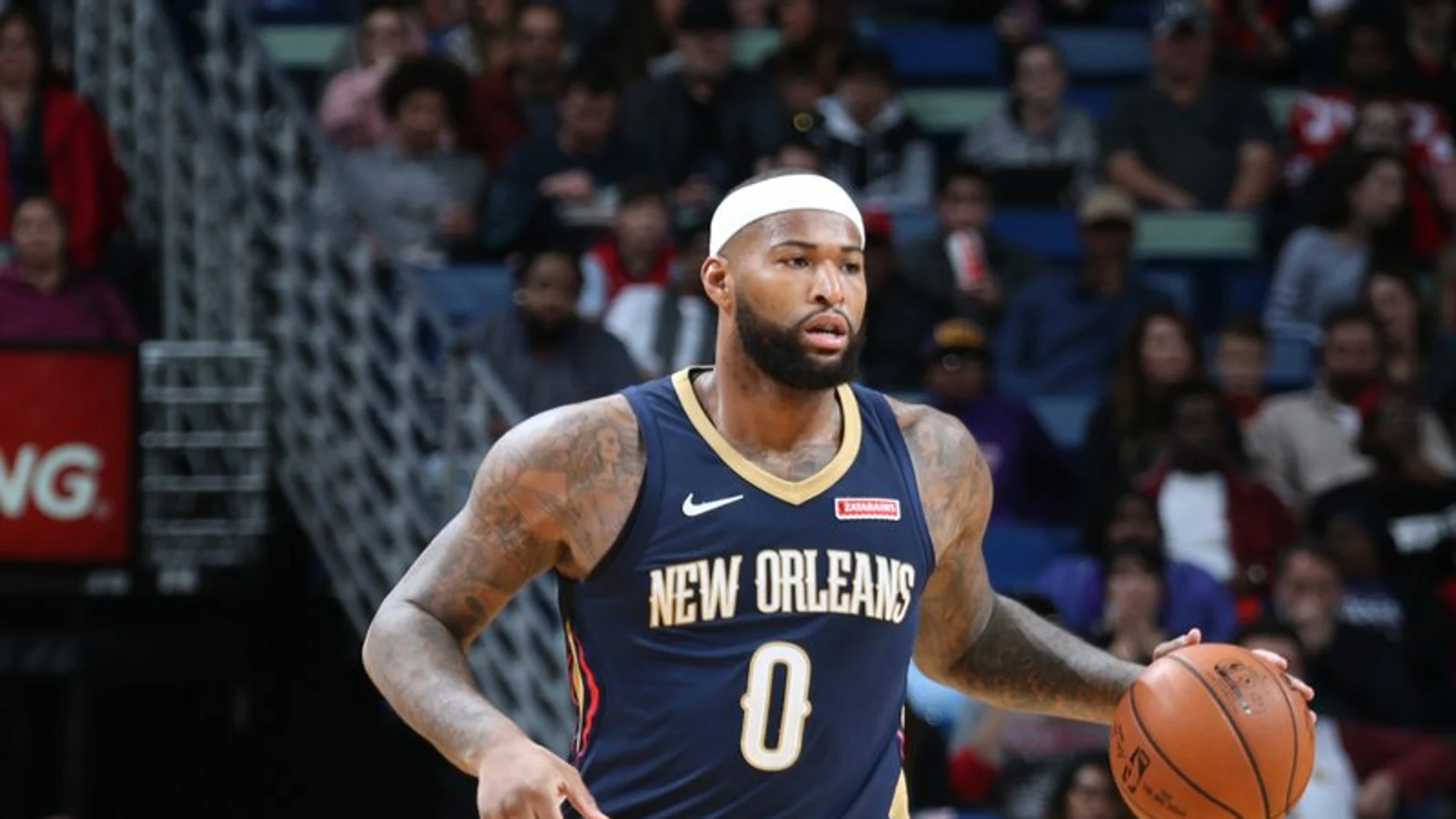 DeMarcus Cousins, en un partido con los Pelicans DeMarcus Cousins, en un partido con los Pelicans