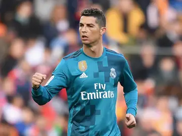 Cristiano Ronaldo celebra uno de sus goles con el Real Madrid Cristiano Ronaldo celebra uno de sus goles con el Real Madrid