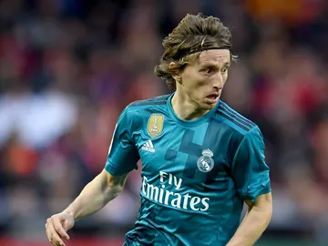 Modric durante el encuentro ante el Valencia Modric durante el encuentro ante el Valencia
