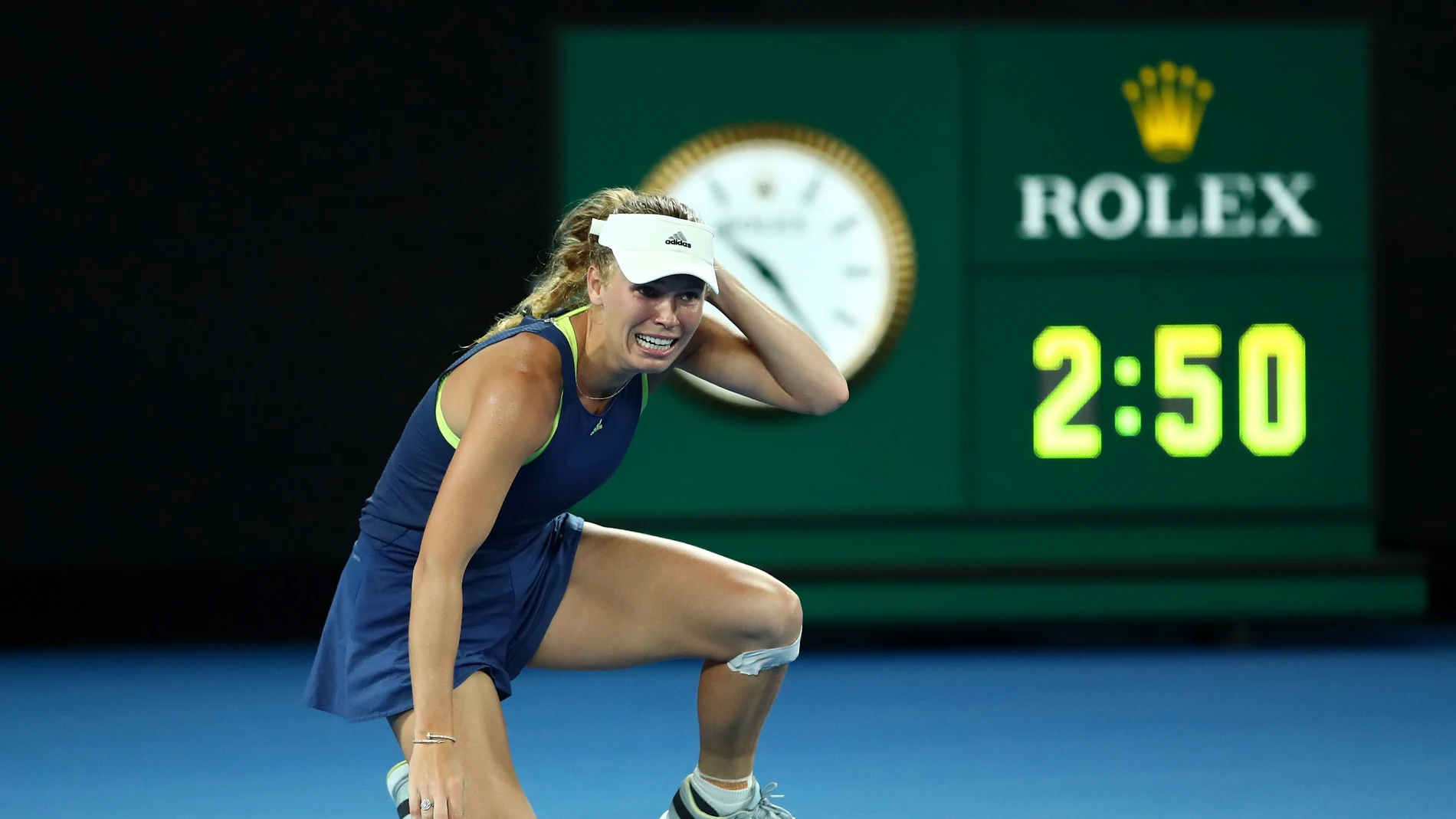Caroline Wozniacki celebra su triunfo en el Open de Australia Caroline Wozniacki celebra su triunfo en el Open de Australia