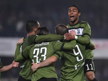 La Juventus celebrando un gol al Chievo La Juventus celebrando un gol al Chievo