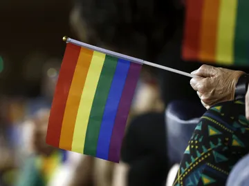 Una bandera del Orgullo LGTBI, en una foto de archivo. Una bandera del Orgullo LGTBI, en una foto de archivo.