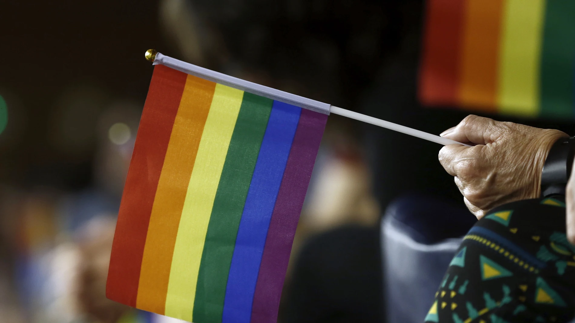 Una bandera del Orgullo LGTBI, en una foto de archivo. Una bandera del Orgullo LGTBI, en una foto de archivo.