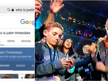 'Selfie kid' ignorando a Justin Timberlake 'Selfie kid' ignorando a Justin Timberlake