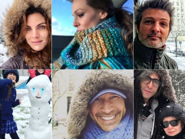 Así han vivido los famosos el temporal de frío y nieve Así han vivido los famosos el temporal de frío y nieve