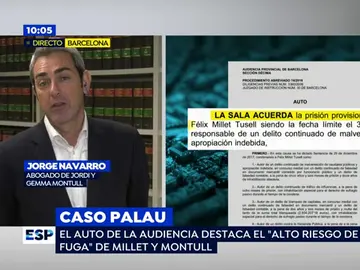 El abogado de Montull, tras la entrada en prisión de Millet y su cliente: "Creo que había una necesidad social y se esperaba que sucediera" El abogado de Montull, tras la entrada en prisión de Millet y su cliente: "Creo que había una necesidad social y se esperaba que sucediera"