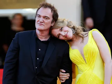 Quentin Tarantino junto a Uma Thurman Quentin Tarantino junto a Uma Thurman