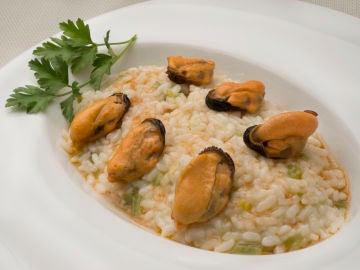 Arroz con mejillones y escabeche Arroz con mejillones y escabeche