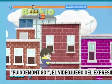 Juego de 'Puigdemont Go!' Juego de 'Puigdemont Go!'