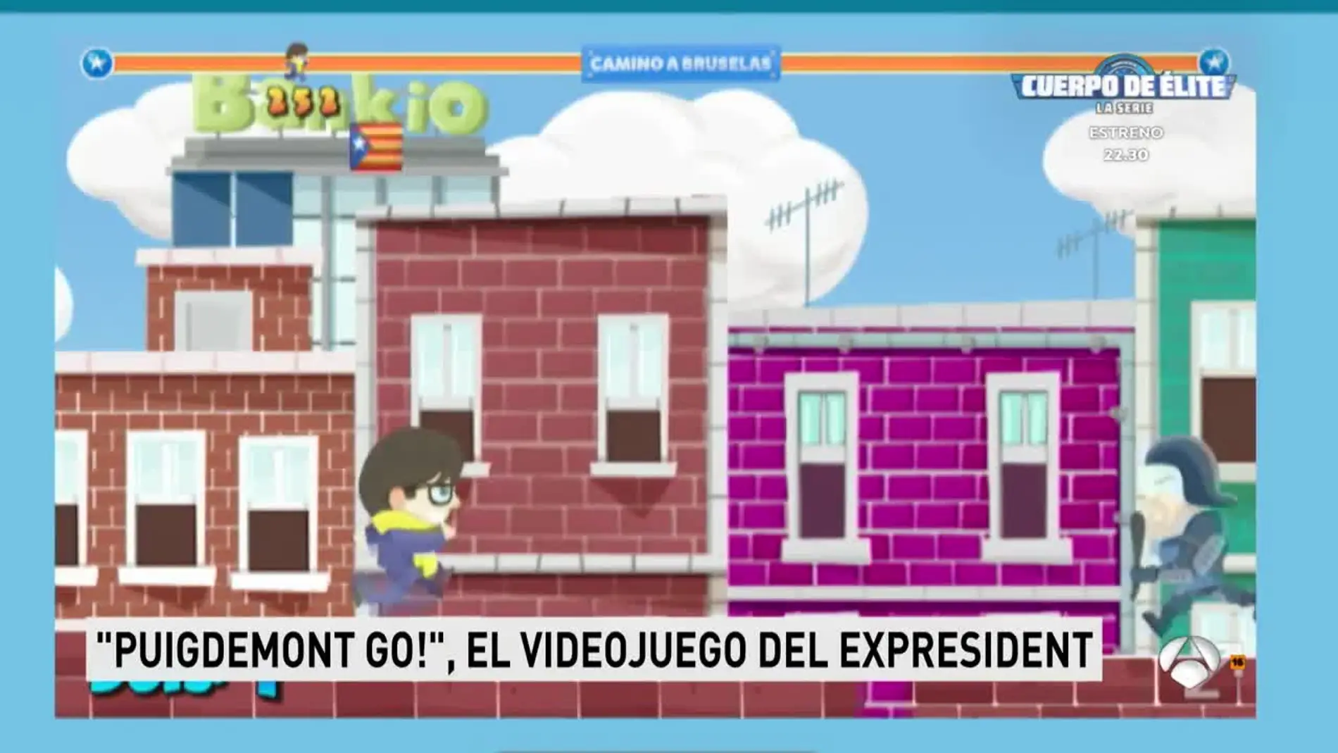 Juego de 'Puigdemont Go!' Juego de 'Puigdemont Go!'