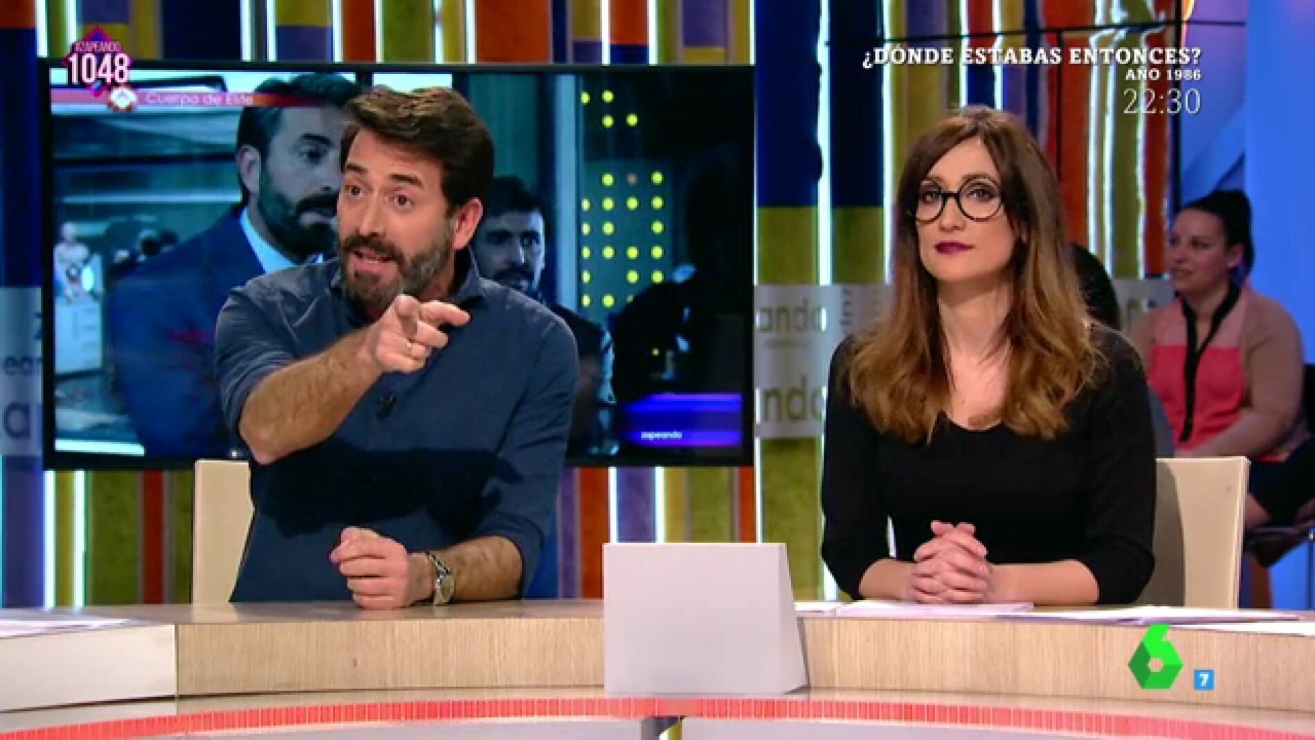 Antonio Garrido y Ana Morgade en 'Zapeando'.