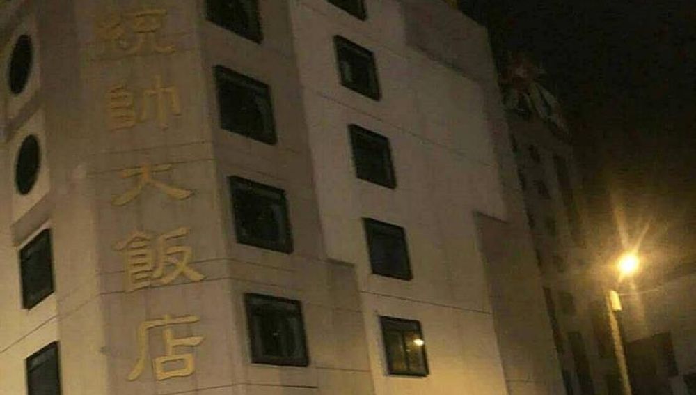 Hotel Tongshuai dañado tras el terremoto en Taiwán