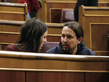 Pablo Iglesias e Irene Montero Pablo Iglesias e Irene Montero