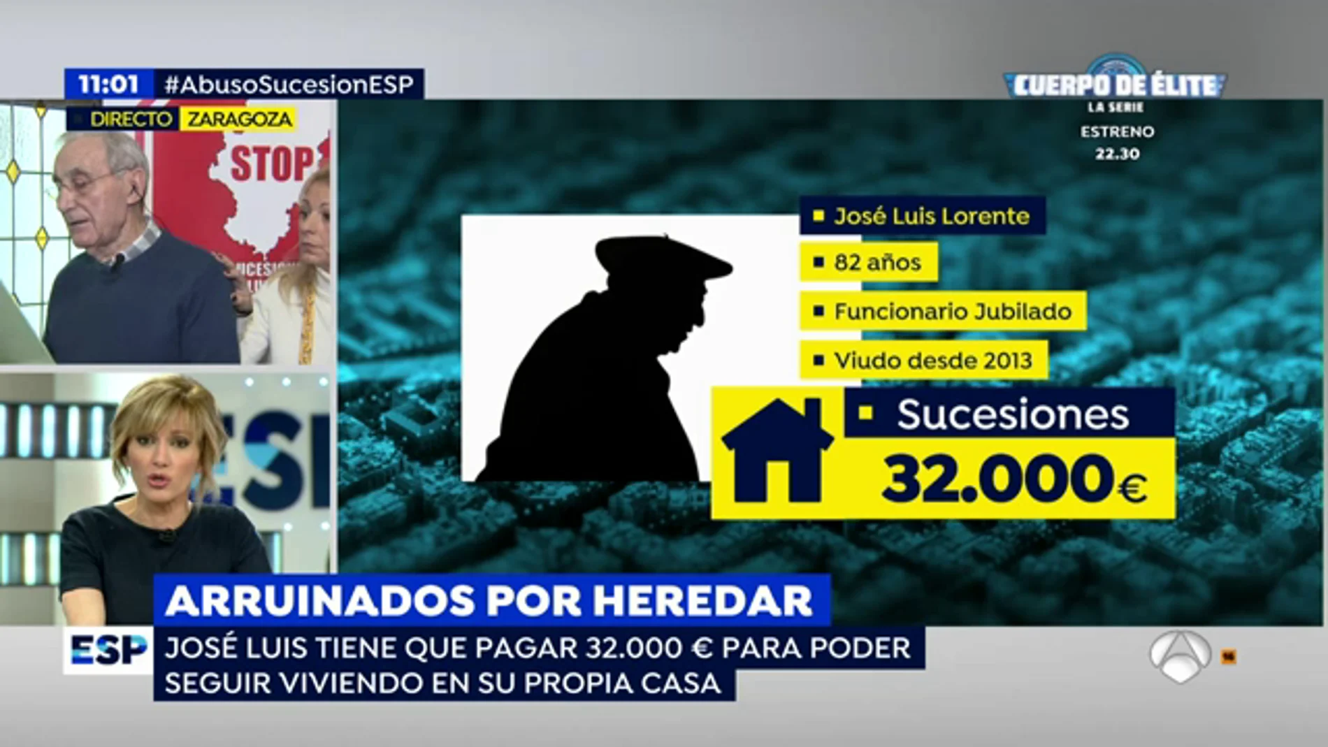 José Luis tiene que pagar 32.000 euros para vivir en su casa tras fallecer su esposa y heredar la mitad de la misma